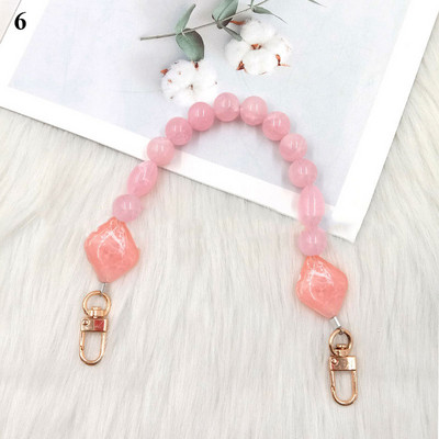 Cserélhető táska fogantyús gyöngy Mobiltelefon lánctáska Tartozékok Kézitáska Szíj Teljesen megfelelő akril válltáskák Övek