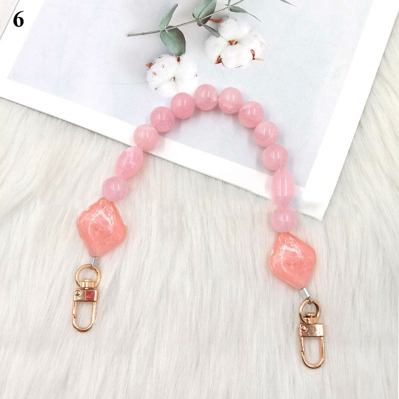 Cserélhető táska fogantyús gyöngy Mobiltelefon lánctáska Tartozékok Kézitáska Szíj Teljesen megfelelő akril válltáskák Övek