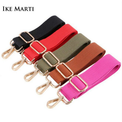 IKE MARTI Curea pentru geantă din material textil Cataramă argintie Curea pentru geantă de femeie pentru geantă de cruce roșie neagră Curea de umăr Accesorii curea pentru poșetă
