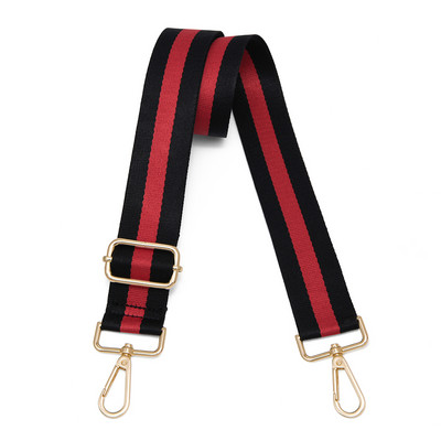 IKE MARTI auduma somas siksna Sudraba sprādze Sieviešu somas siksna Crossbody somai Sarkana, melna plecu siksna Somas siksna Aksesuāri