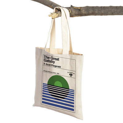 Ikdienas sieviešu iepirkumu somas Grāmatu romāns Filozofisks retro literatūra Dzīvnieku audekls Lielveikalu soma Eko Tote rokassoma