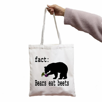 Krepšys Biuro TV laida Dunder Mifflin Paper Company Spausdinti Puikus pirkėjų krepšys Shopper White Moterų krepšiai per petį Krepšys