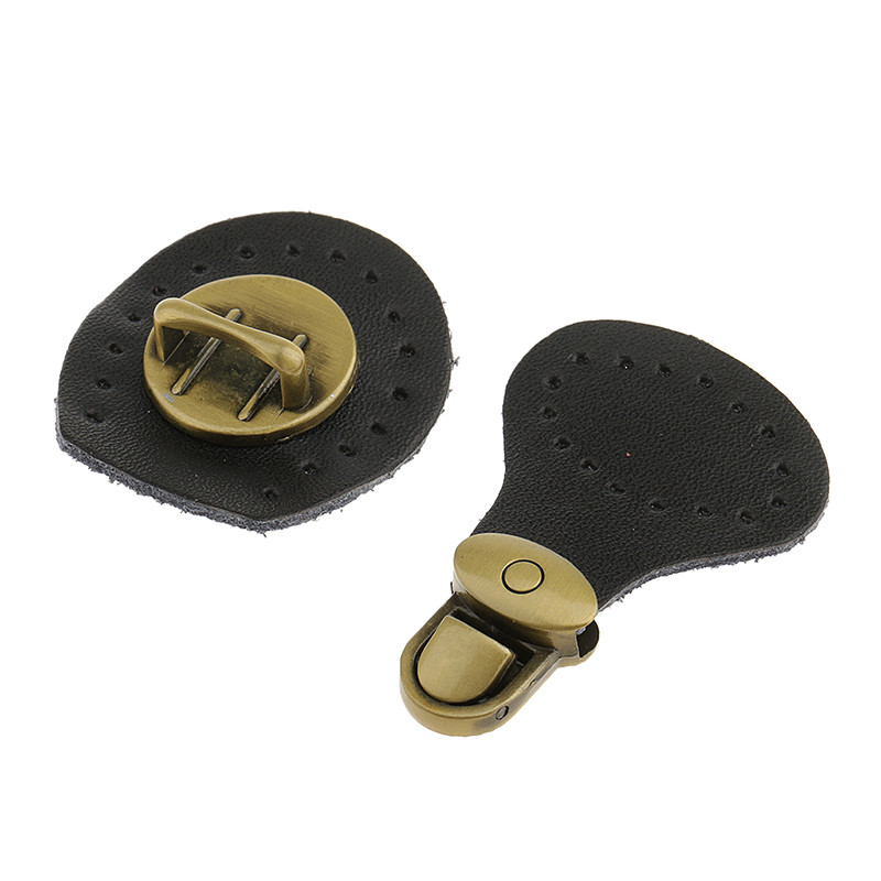 Valódi bőr táskazár mágneses gombos rögzítők pattintható csatok Csere kézzel készített táska barkácskapcsok kiegészítők KZ0253