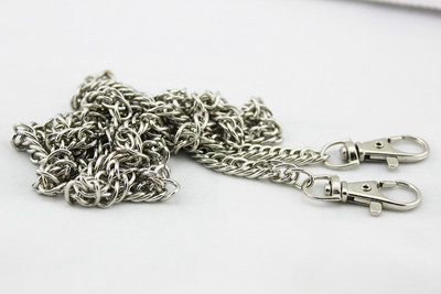 40-120CM 7mm W Metalinės piniginės grandinės dirželio rankenos keitimo rankinė per petį krepšys grandinės priedai Šviesiai aukso/sidabro/juodos/bronzinės spalvos