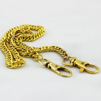 40-120CM 7mm W Metalinės piniginės grandinės dirželio rankenos keitimo rankinė per petį krepšys grandinės priedai Šviesiai aukso/sidabro/juodos/bronzinės spalvos