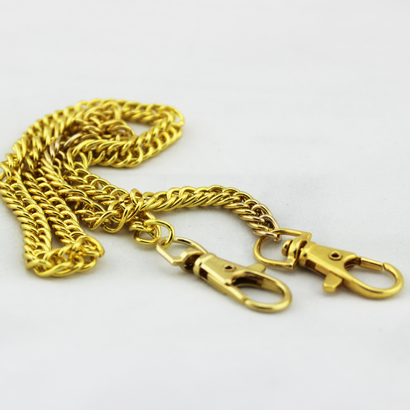 40-120CM 7mm W Metalinės piniginės grandinės dirželio rankenos keitimo rankinė per petį krepšys grandinės priedai Šviesiai aukso/sidabro/juodos/bronzinės spalvos