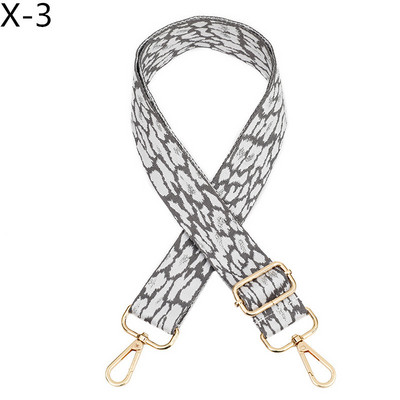 Deepeel 3,8 cm széles leopárd táskák vállpánt női táska kiegészítők kézitáska keresztben állítható jacquard hátizsák pántok