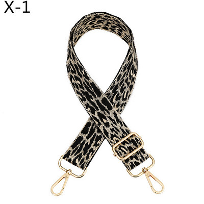 Deepeel 3,8 cm széles leopárd táskák vállpánt női táska kiegészítők kézitáska keresztben állítható jacquard hátizsák pántok