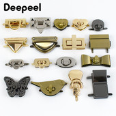 4Pcs Deepeel metalne kopče za zaključavanje torbi Obojene zakretne brave za zatvaranje torbica Dekoracija torbice Zasun Kopča DIY pribor za šivanje
