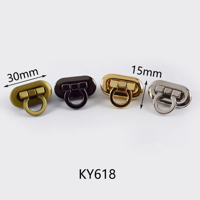 4Pcs Deepeel metalne kopče za zaključavanje torbi Obojene zakretne brave za zatvaranje torbica Dekoracija torbice Zasun Kopča DIY pribor za šivanje