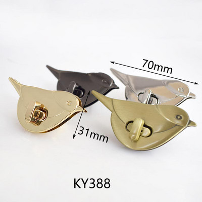 4Pcs Deepeel metalne kopče za zaključavanje torbi Obojene zakretne brave za zatvaranje torbica Dekoracija torbice Zasun Kopča DIY pribor za šivanje