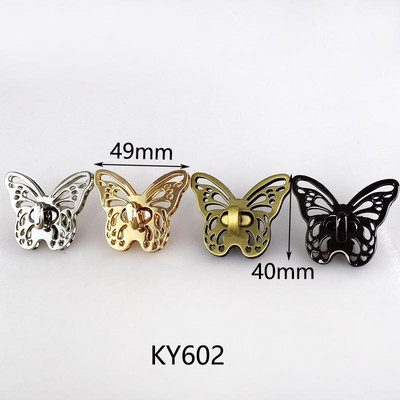 4Pcs Deepeel metalne kopče za zaključavanje torbi Obojene zakretne brave za zatvaranje torbica Dekoracija torbice Zasun Kopča DIY pribor za šivanje