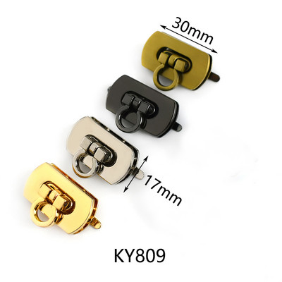 4Pcs Deepeel metalne kopče za zaključavanje torbi Obojene zakretne brave za zatvaranje torbica Dekoracija torbice Zasun Kopča DIY pribor za šivanje