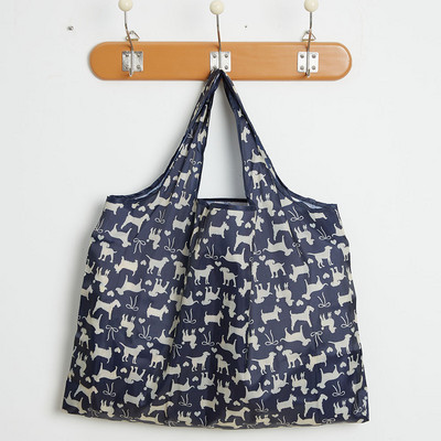 Nagy, újrafelhasználható bevásárlótáska kézitáska Összehajtható női válltáska hordtáska Hordozható divattáska Mosható, nehéz