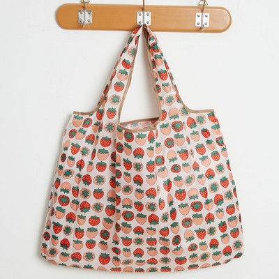 Nagy, újrafelhasználható bevásárlótáska kézitáska Összehajtható női válltáska hordtáska Hordozható divattáska Mosható, nehéz