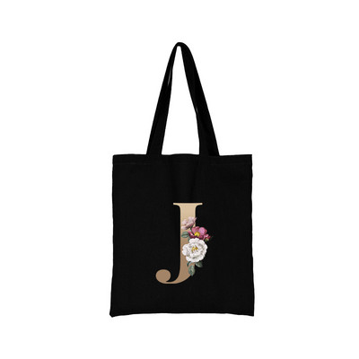 Alfabēta ziedu somas sievietēm Audekls 2021 Jaunas luksusa rokassomas Iepirkšanās apdrukāta soma auduma atkārtoti lietojama dizaina logotipa rokassomiņa