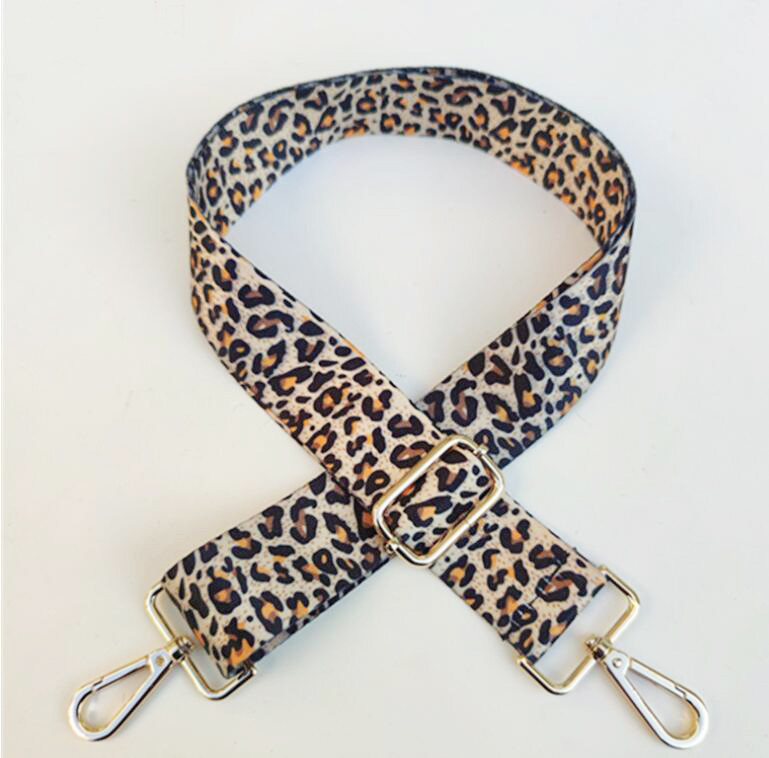 Leopárd táskapántok Női válltáskák Állítható széles pántos táskarész tartozékok Női futártáska pánt 130cm