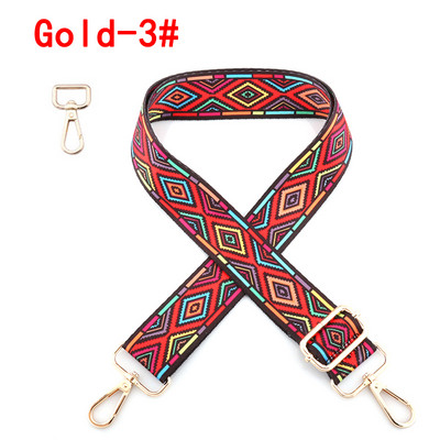 Etninės gėlėtos nailono rankinės dirželis Rankinės diržas platus pečių krepšiai dirželio keitimo priedai Reguliuojamos rankenos moteriškiems krepšiams