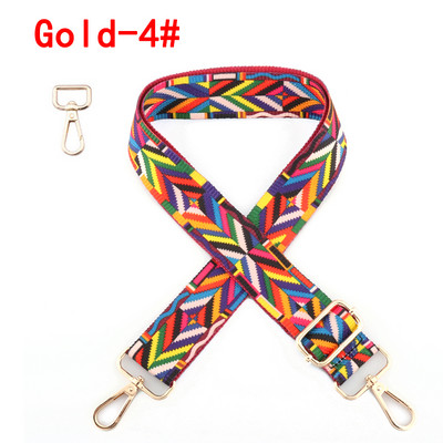 Etninės gėlėtos nailono rankinės dirželis Rankinės diržas platus pečių krepšiai dirželio keitimo priedai Reguliuojamos rankenos moteriškiems krepšiams