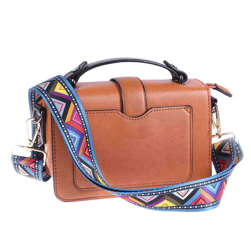 Etninės gėlėtos nailono rankinės dirželis Rankinės diržas platus pečių krepšiai dirželio keitimo priedai Reguliuojamos rankenos moteriškiems krepšiams