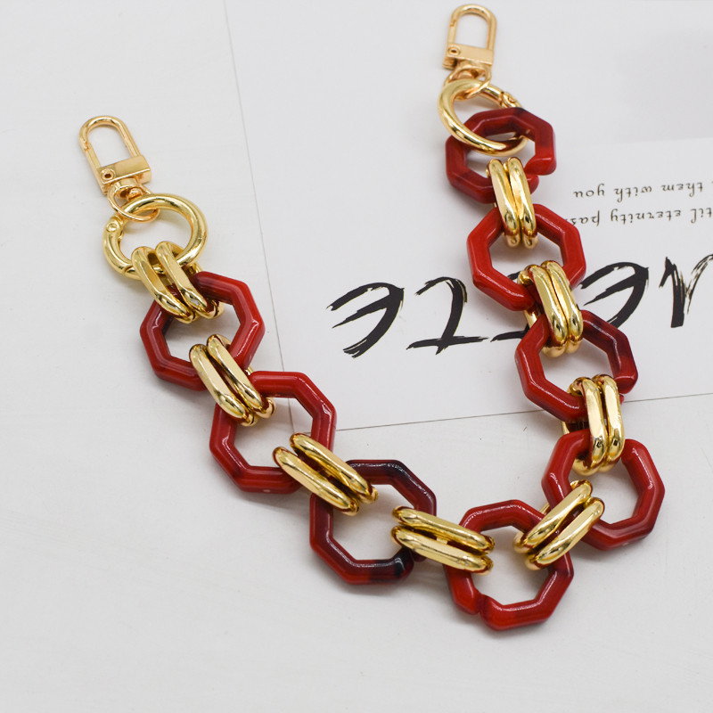 Sokszögű jó minőségű női rövid táska pánt női karkötő felső fogantyú táska övek könnyen passzoló divatos lányok ajándékok