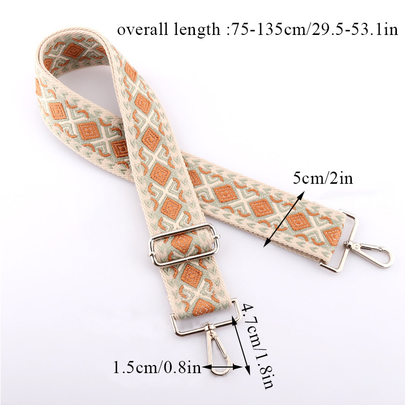 Curea de geantă cu mâner pentru curea, 135 cm, în stil etnic