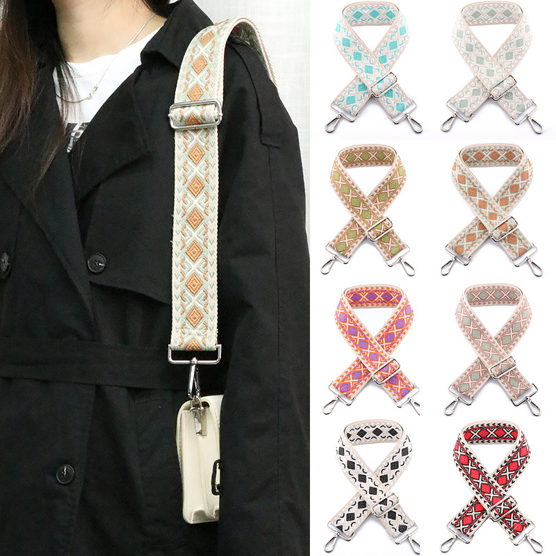 Curea de geantă cu mâner pentru curea, 135 cm, în stil etnic