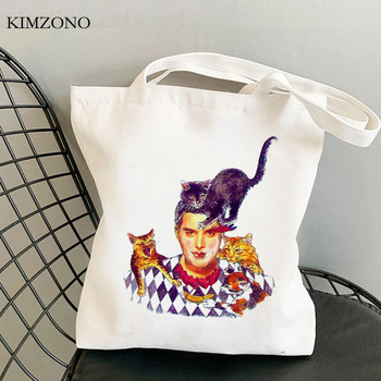 Freddie Mercury τσάντα για ψώνια shopper shopping bag bolso bag tote ύφασμα πτυσσόμενο σάκο toile