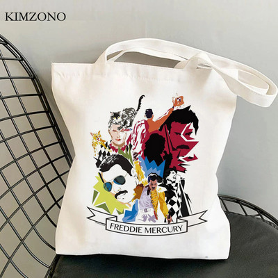 Freddie Mercury geanta de cumparaturi cumparator geanta de mana bolso geanta tote stofa pliabila sac toile