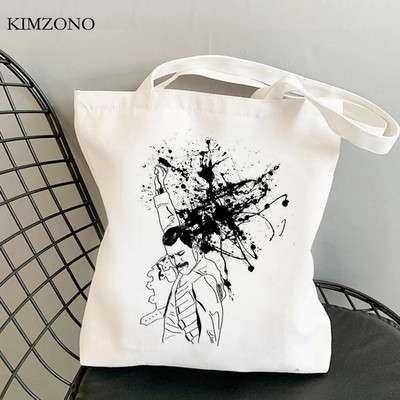 Freddie Mercury geanta de cumparaturi cumparator geanta de mana bolso geanta tote stofa pliabila sac toile