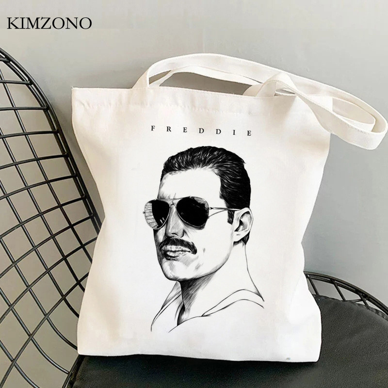 Freddie Mercury geanta de cumparaturi cumparator geanta de mana bolso geanta tote stofa pliabila sac toile