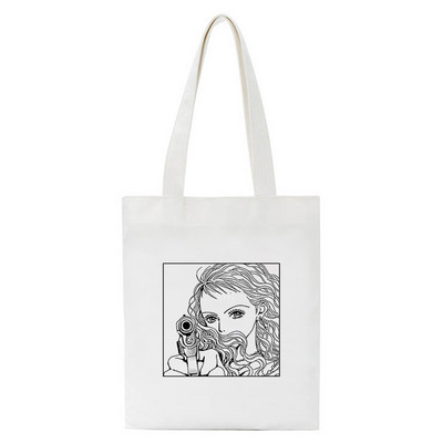 Torbe za kupovinu Nana Anime Manga Nana Osaki i Ren Honjo torba Harajuku Ručne torbe Torbe na rame Ležerna torba Ženska platnena torba