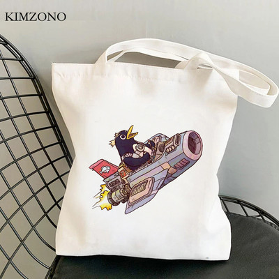 Pingvin bevásárlótáska bolsas de tela vásárlói vászon vásárlói kézitáska ökotáska juta sacola tote string sacola