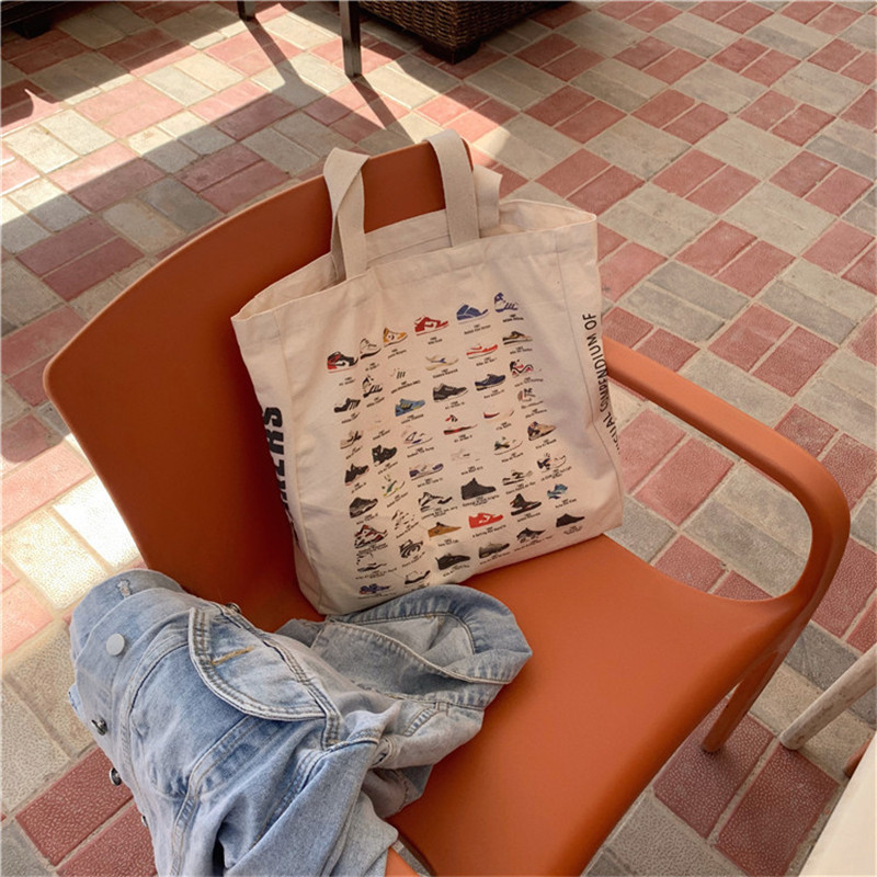 PURDORED 1 pc kameras raksta sieviešu plecu soma, liela sieviešu retro apavu raksta skolēnu skolas soma Eko ikdienas piegādes soma