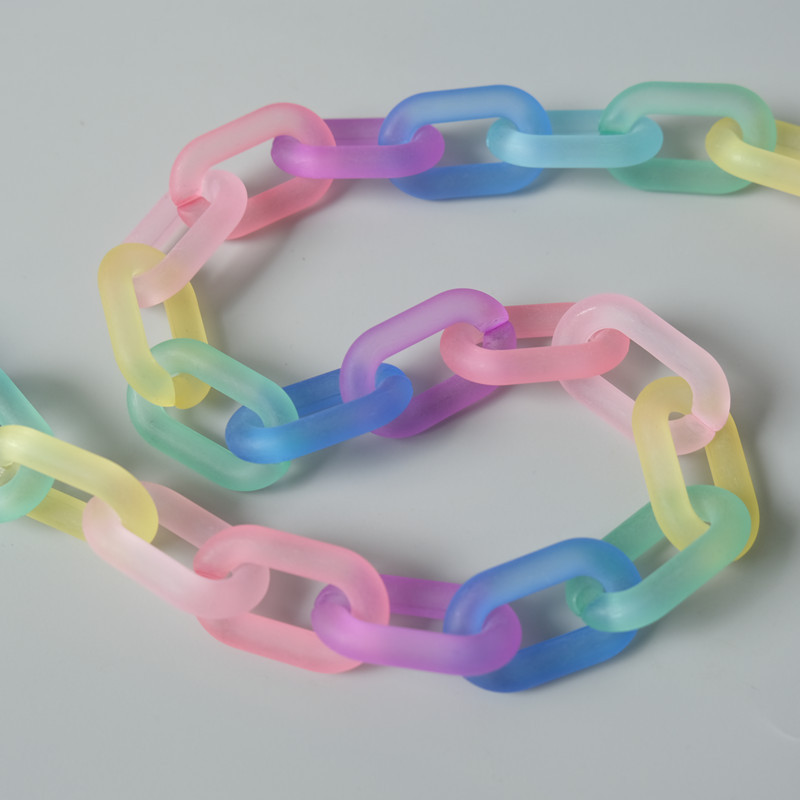 Naujas mados moters krepšio aksesuaras, nuimamų dalių keitimo grandinėlė saldainių dervos prabangus dirželis, moteriškas akrilo pečių rankenos grandinėlė