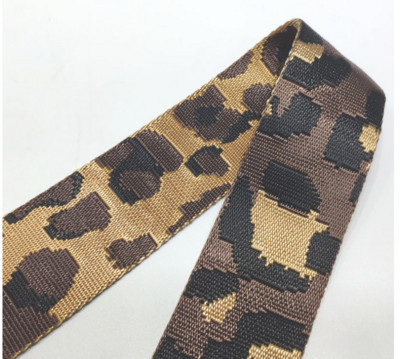 3 metri, 50 mm lățime, chingă de culoare, imitație de nailon, curea leopard, accesorii pentru geanți, chingă