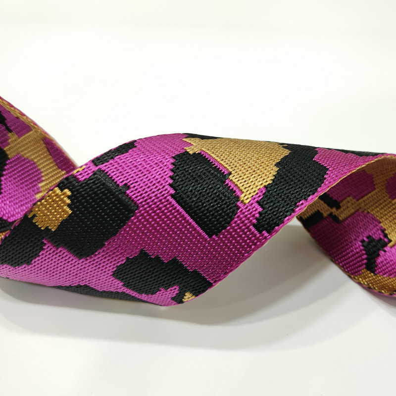 3 metri, 50 mm lățime, chingă de culoare, imitație de nailon, curea leopard, accesorii pentru geanți, chingă