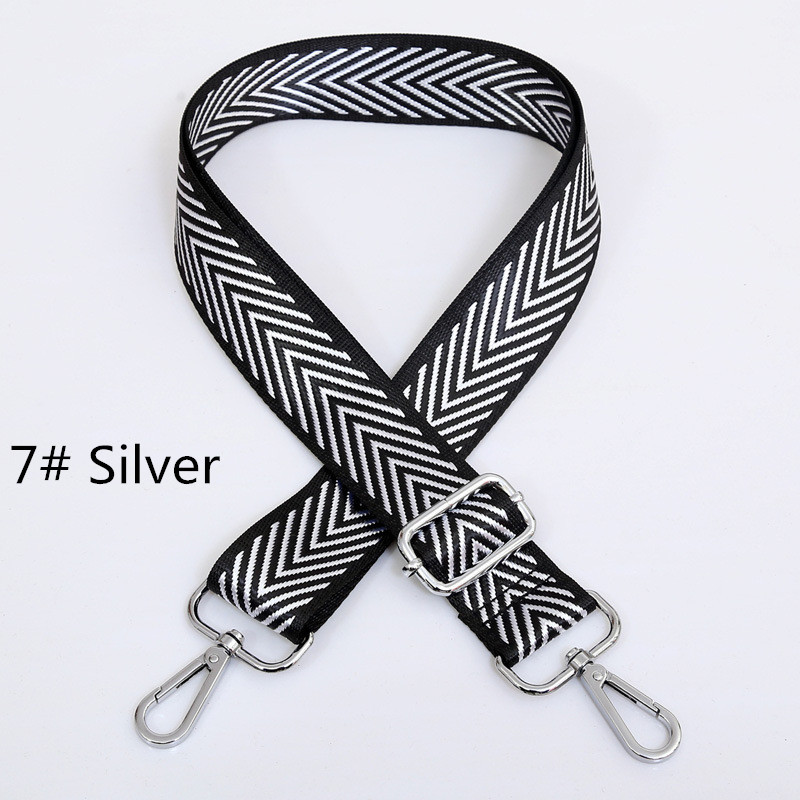 7styles táskaszíj nőknek Kivehető barkács váll szivárványos kézitáska kiegészítők Cross Body Messenger Nylon táska pántok Táskák fogantyúja