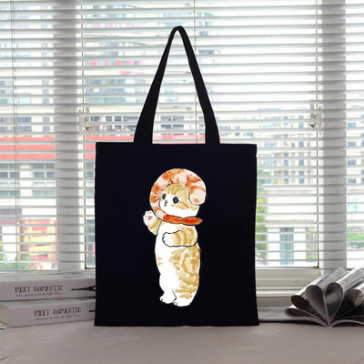 Velika torba Ženska torba Torbe za kupnju Cat Canvas Boutique Ekološki proizvodi Dizajnerske ručne torbe za višekratnu upotrebu Prilagodljive Big Shopper