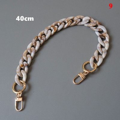 40/60/80/120cm soma Siksnas soma Dekors plecu ķēde sveķu ķēde bēša akrila sveķu ķēdes soma Akrila sveķu ķēdes tinte bēša ķēde