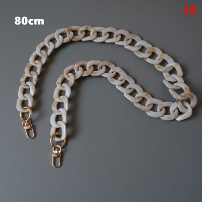 40/60/80/120cm soma Siksnas soma Dekors plecu ķēde sveķu ķēde bēša akrila sveķu ķēdes soma Akrila sveķu ķēdes tinte bēša ķēde