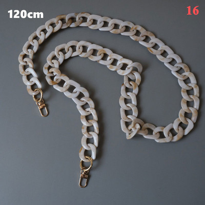 40/60/80/120cm soma Siksnas soma Dekors plecu ķēde sveķu ķēde bēša akrila sveķu ķēdes soma Akrila sveķu ķēdes tinte bēša ķēde