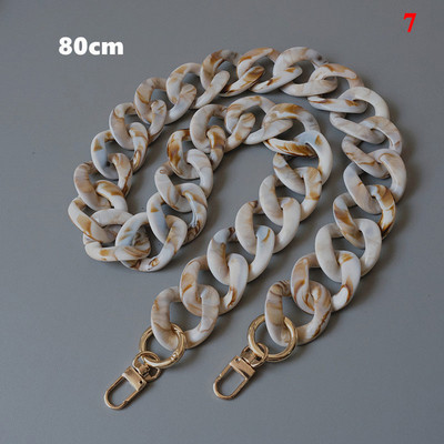 40/60/80/120cm soma Siksnas soma Dekors plecu ķēde sveķu ķēde bēša akrila sveķu ķēdes soma Akrila sveķu ķēdes tinte bēša ķēde