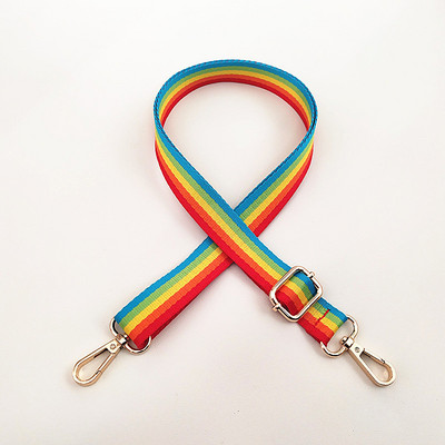 Laius 2,5 cm reguleeritav kotirihm Kotiosa tarvikud käekottide jaoks Vöö DIY Rainbow õlarihm asendusrahakotirihm B jaoks