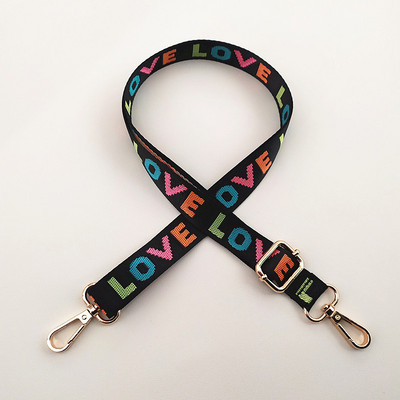 Laius 2,5 cm reguleeritav kotirihm Kotiosa tarvikud käekottide jaoks Vöö DIY Rainbow õlarihm asendusrahakotirihm B jaoks