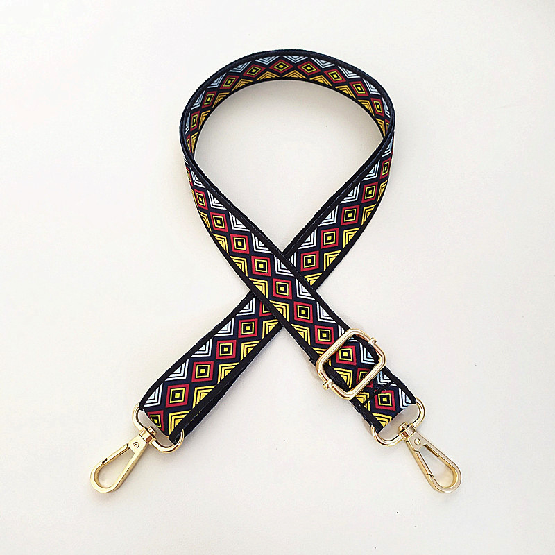 Laius 2,5 cm reguleeritav kotirihm Kotiosa tarvikud käekottide jaoks Vöö DIY Rainbow õlarihm asendusrahakotirihm B jaoks