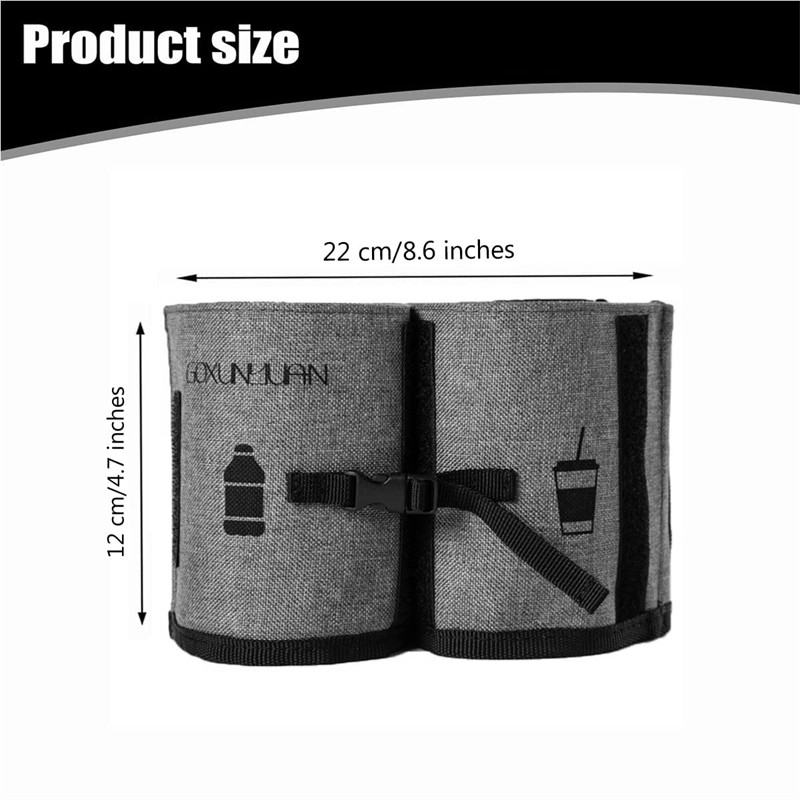 Suport pentru pahare pentru bagaje Organizator de băuturi de călătorie 2 în 1 Suport portabil pentru sticle de băuturi de călătorie se potrivește convenabil pentru mânerele valizei