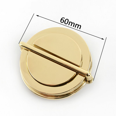 2 vnt. Metalinis pasukamas užraktas sagtis piniginės spyruoklinis skląstis krepšiams „pasidaryk pats“ rankinės spynos užsegamas krepšio uždarymas siuvimo aparatūros priedai