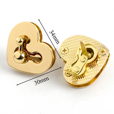 2 vnt. Metalinis pasukamas užraktas sagtis piniginės spyruoklinis skląstis krepšiams „pasidaryk pats“ rankinės spynos užsegamas krepšio uždarymas siuvimo aparatūros priedai