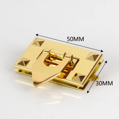 2 vnt. Metalinis pasukamas užraktas sagtis piniginės spyruoklinis skląstis krepšiams „pasidaryk pats“ rankinės spynos užsegamas krepšio uždarymas siuvimo aparatūros priedai